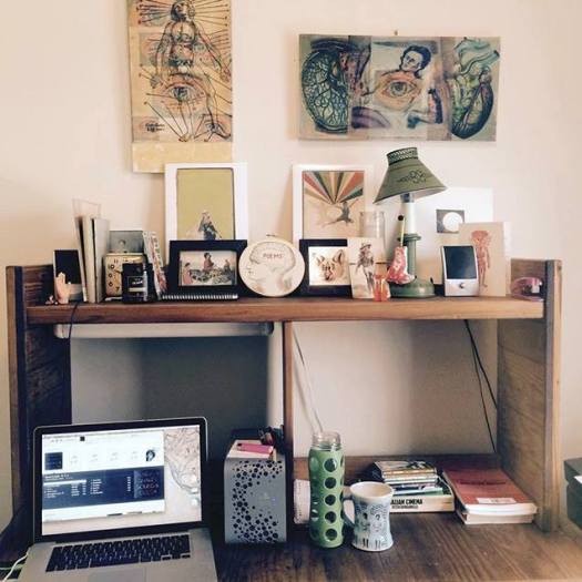 Emilia's desk for Erin Dorney's From the Desk Of Blog - 05-2015
