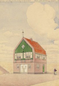 Garage met Chauffeurswoning te Zandvoort (1916) by Guillaume Frédéric la Croix
