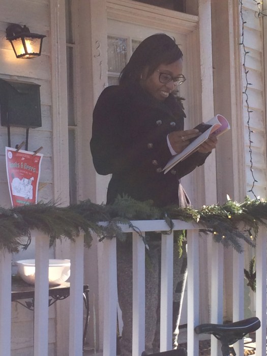 Mariah Monk reading poetry on December 11, 2014 in Richmond, Virginia